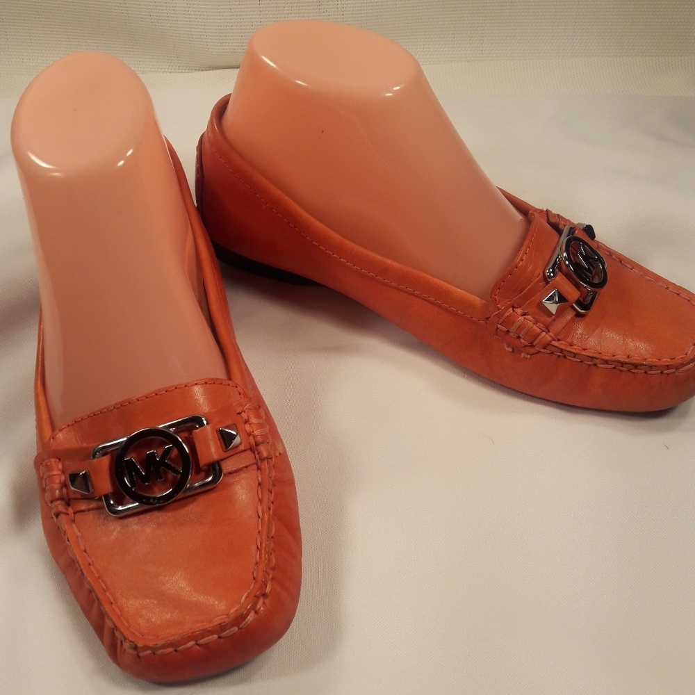 Michael Kors Orange Leather Flats
